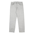LEVI'S Mens Regular Fit Grey Denim Jeans W32 L32 Classic Cotton Zip Button