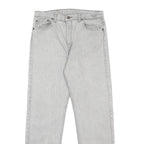 LEVI'S Mens Regular Fit Grey Denim Jeans W32 L32 Classic Cotton Zip Button