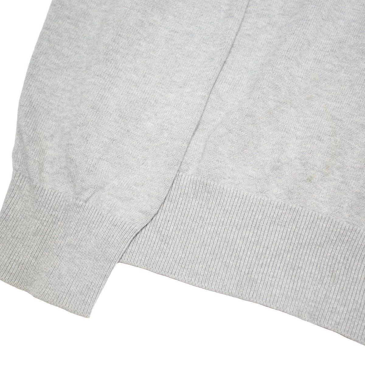 TOMMY HILFIGER Mens Grey Cotton Blend Patterned Pullover Jumper M Stripe Collar