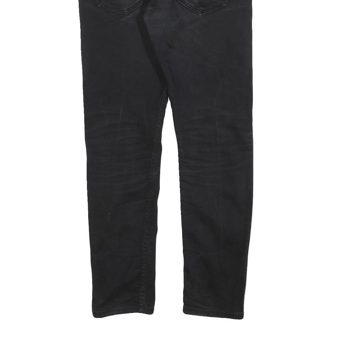 LEVI'S 512 Tapered Mens Jeans Black Slim Tapered Denim Medium W33 L32 Stylish