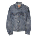 LEVI'S Mens Blue Cotton Blend Denim Jacket M Classic Button Closure Retro Style