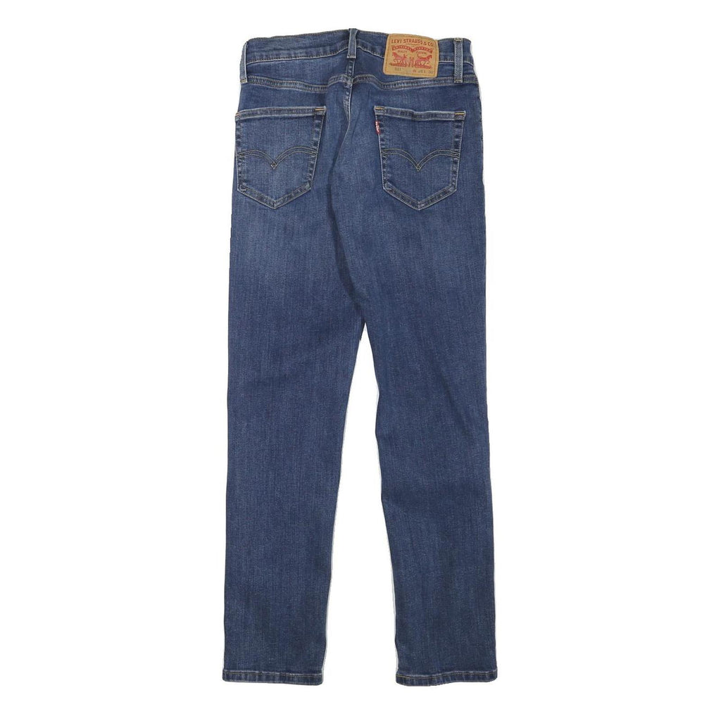 LEVI'S 511 Mens Slim Blue Denim Jeans Cotton Blend W26 L28 Classic Zip