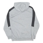 PUMA Mens Grey & Black Hoodie S Cotton Blend Pullover Sportswear Casual