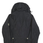 JACK WOLFSKIN Womens Black Outdoor Jacket UK 16 Polyester Blend Zip Hooded