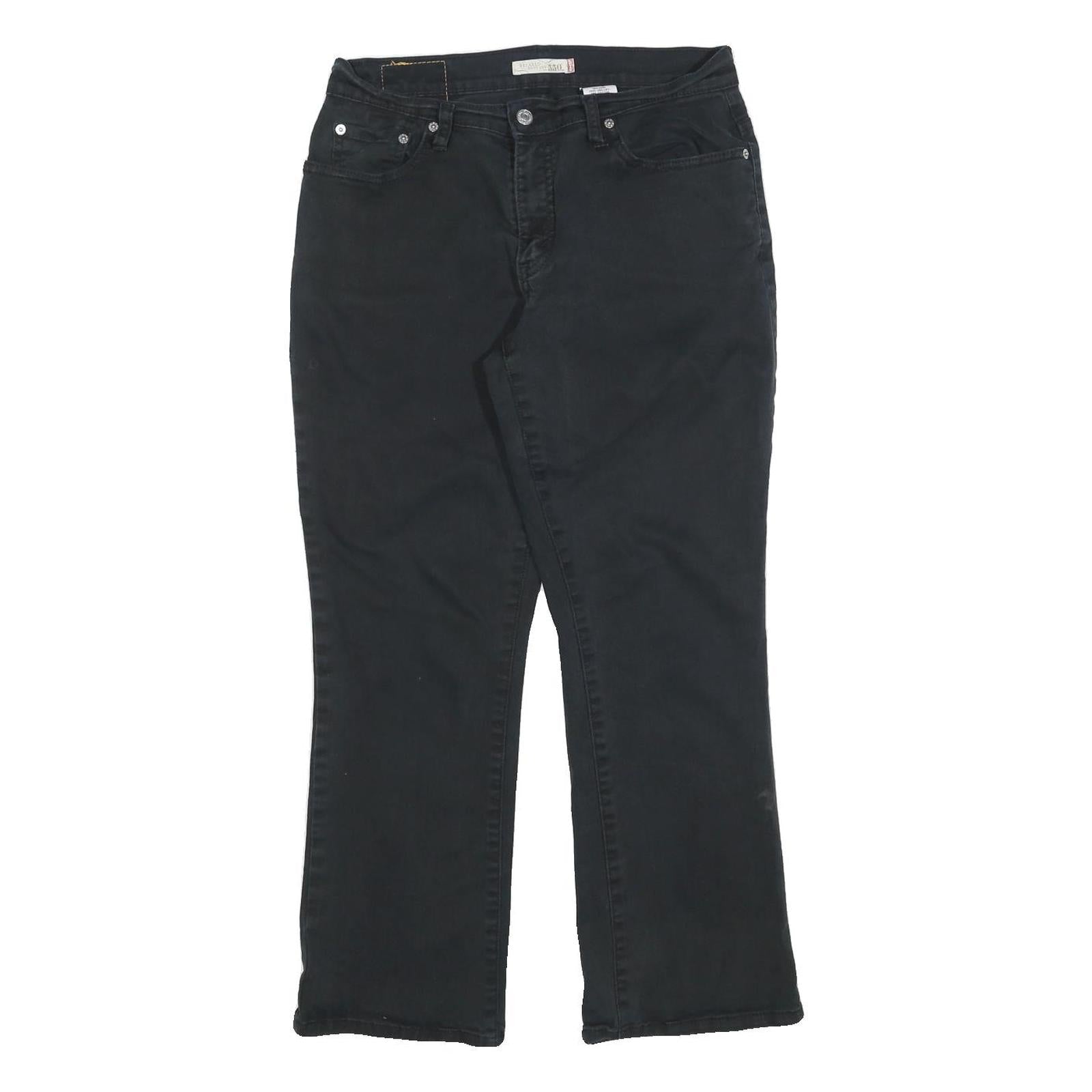 LEVI'S 550 Straight Womens Jeans Black Relaxed Straight Denim Medium W30 L28