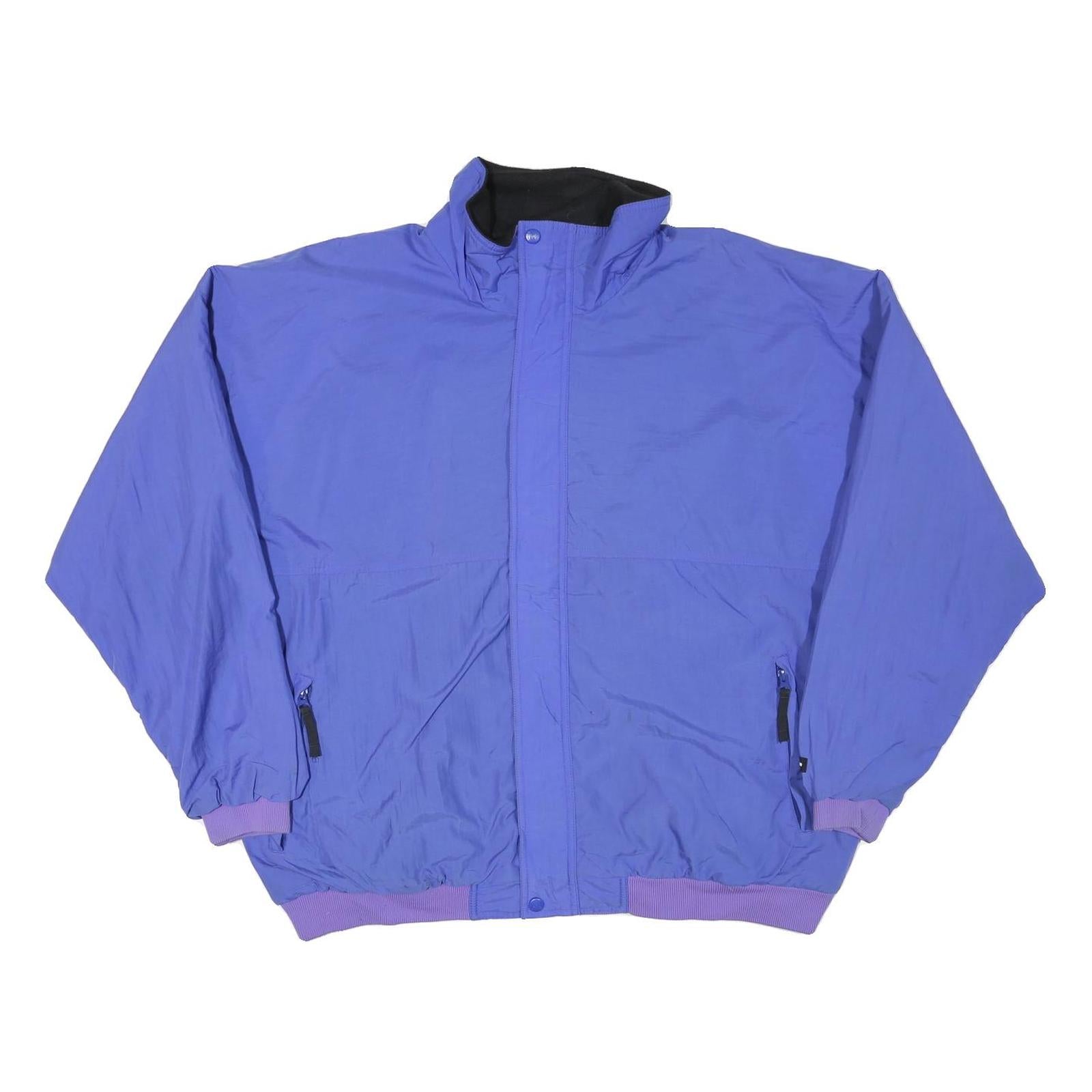 HELLY HANSEN Mens Blue Outdoor Jacket XL Polyester Blend Zip Plain Casual Light