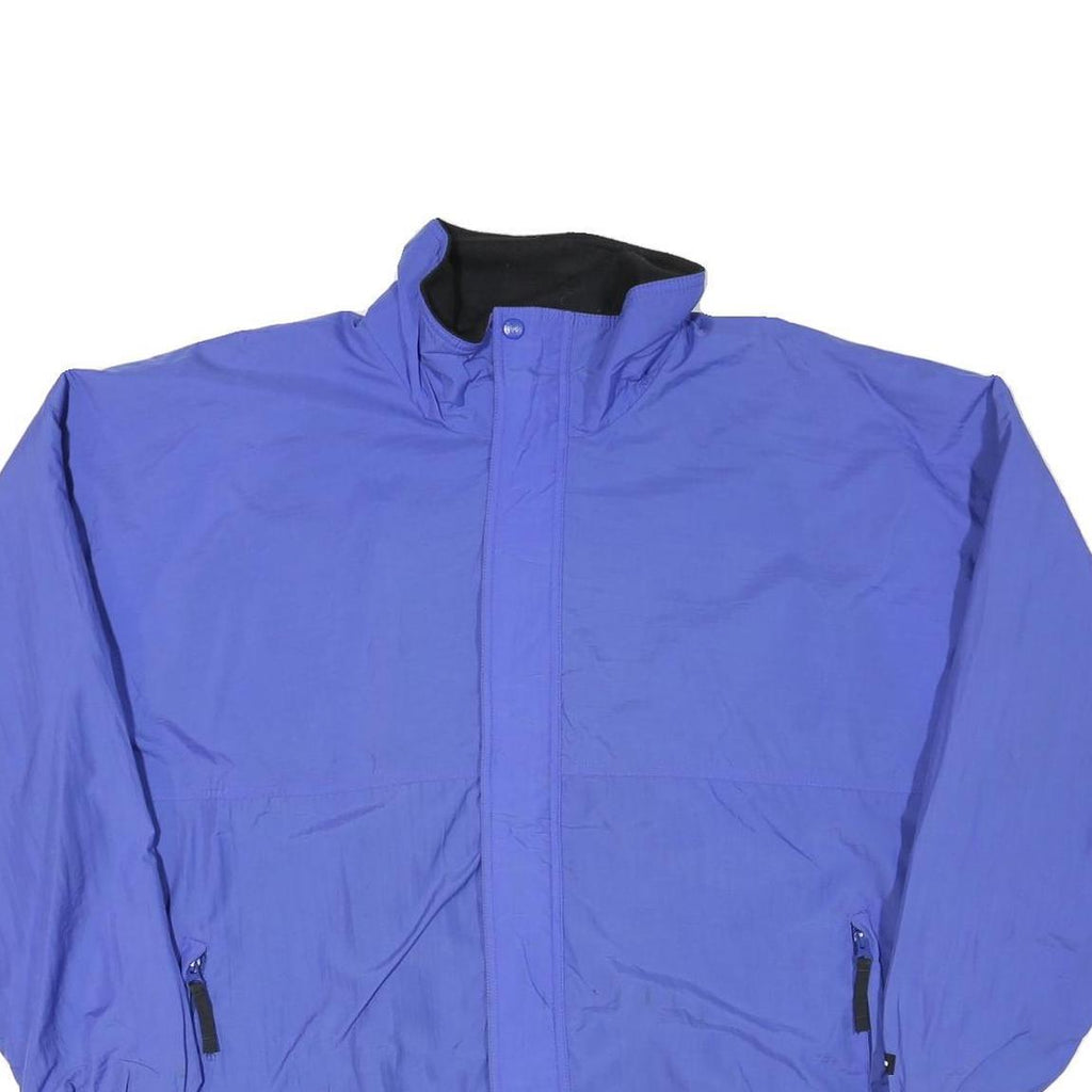 HELLY HANSEN Mens Blue Outdoor Jacket XL Polyester Blend Zip Plain Casual Light