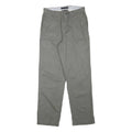 TOMMY HILFIGER Mens Cotton Blend Grey Regular Fit Straight Trousers W30 L32