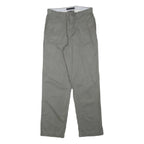 TOMMY HILFIGER Mens Cotton Blend Grey Regular Fit Straight Trousers W30 L32