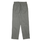 TOMMY HILFIGER Mens Cotton Blend Grey Regular Fit Straight Trousers W30 L32