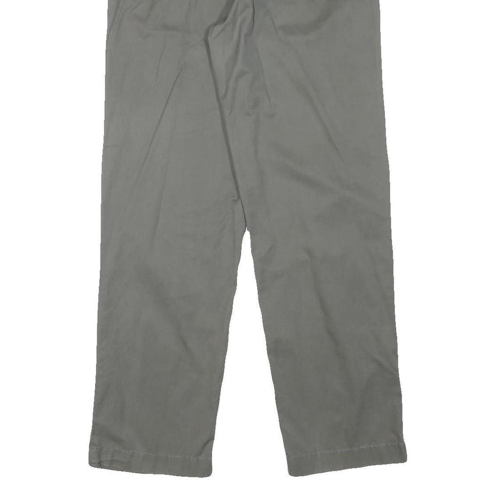 TOMMY HILFIGER Mens Cotton Blend Grey Regular Fit Straight Trousers W30 L32
