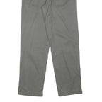 TOMMY HILFIGER Mens Cotton Blend Grey Regular Fit Straight Trousers W30 L32