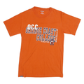 JANSPORT Mens Orange Crew Neck Short Sleeve S College Graphic Cotton Blend Tee