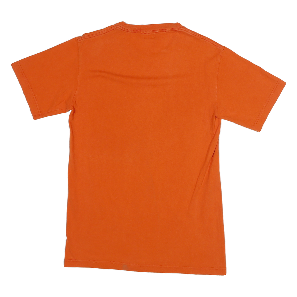 JANSPORT Mens Orange Crew Neck Short Sleeve S College Graphic Cotton Blend Tee