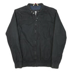 TOMMY HILFIGER Mens Black Jacket M Polyester Blend Zip Classic Casual