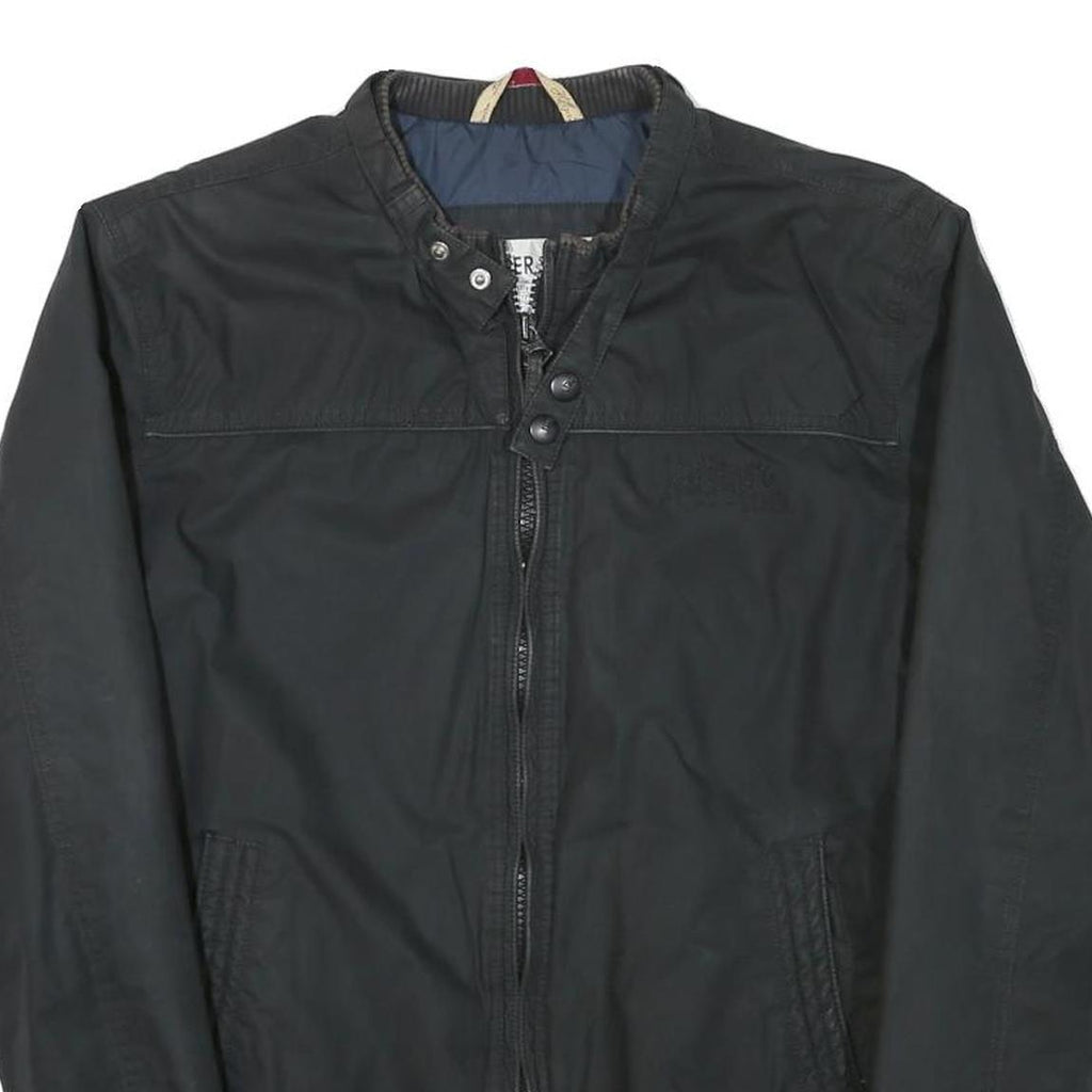 TOMMY HILFIGER Mens Black Jacket M Polyester Blend Zip Classic Casual