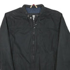 TOMMY HILFIGER Mens Black Jacket M Polyester Blend Zip Classic Casual