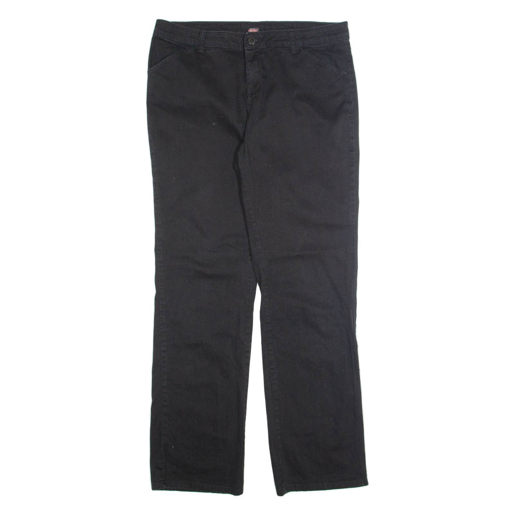 DICKIES Chino Womens Trousers Black Regular Straight W34 L30