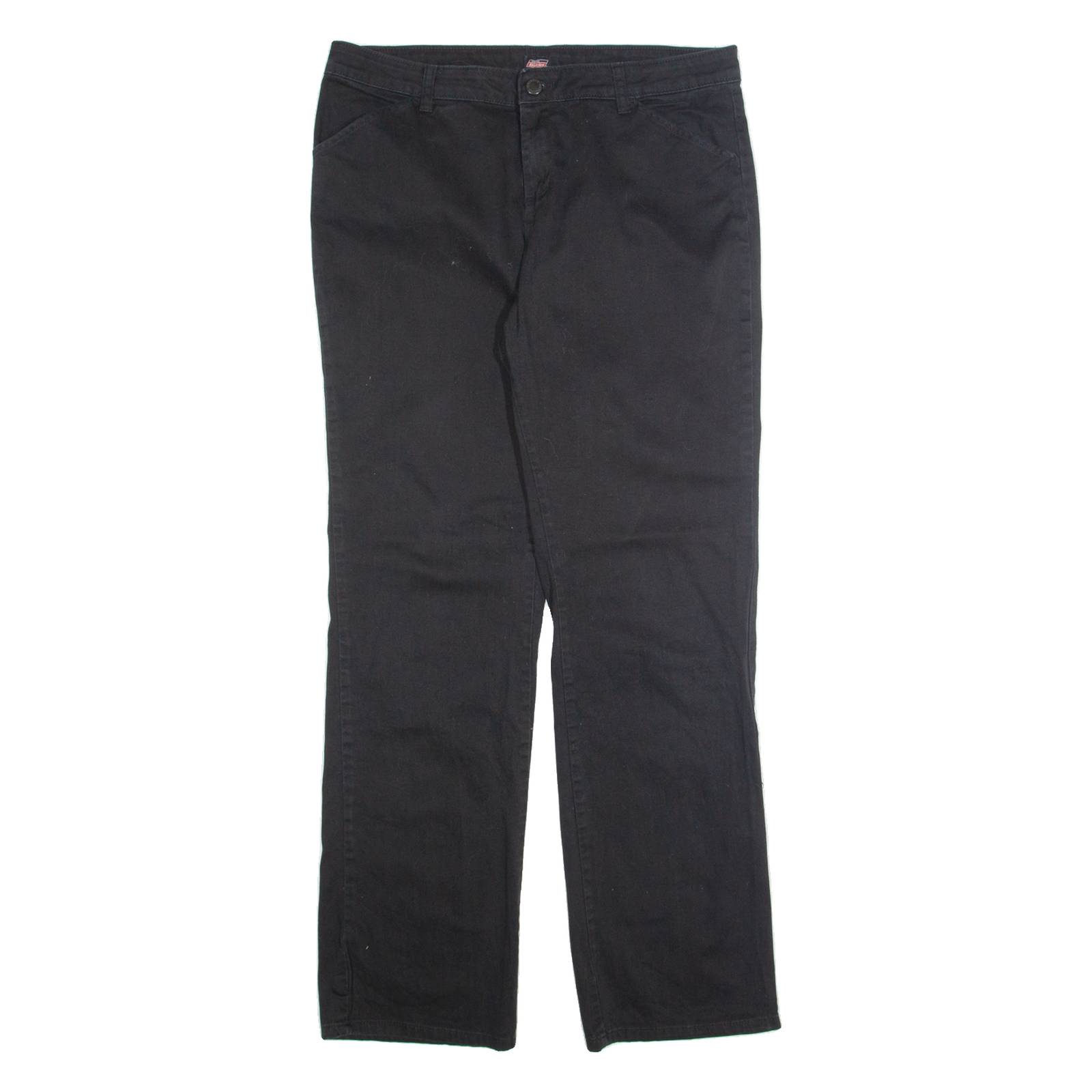 DICKIES Chino Womens Trousers Black Regular Straight W34 L30