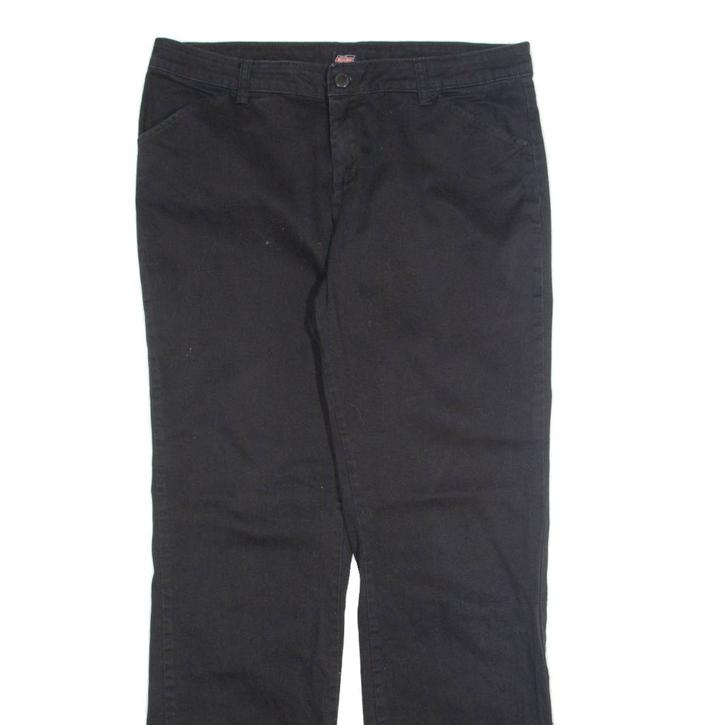 DICKIES Chino Womens Trousers Black Regular Straight W34 L30