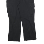DICKIES Mens Cotton Blend Black Regular Cargo Trousers W36 L28 Workwear Zip