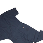 DICKIES Womens Navy Blue Cotton Dungarees Regular Fit Short Sleeve L W40 L25