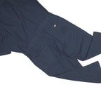 DICKIES Womens Navy Blue Cotton Dungarees Regular Fit Short Sleeve L W40 L25