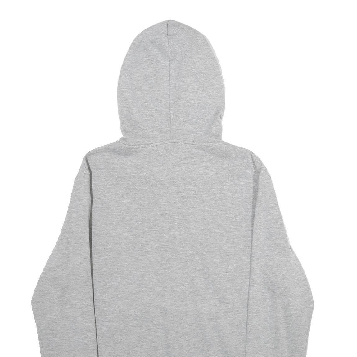 CHAMPION Mens Grey Hoodie S Classic Logo Pullover Drawstring Hooded Sweatshirt