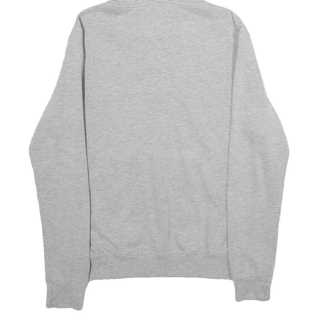 CHAMPION Mens Grey Hoodie S Classic Logo Pullover Drawstring Hooded Sweatshirt