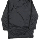 ADIDAS Mens Black Track Jacket S Polyester Blend Zip Hooded Plain Sports Coat