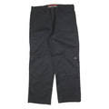 DICKIES Mens Cotton Blend Black Regular Straight Trousers W38 L30 Durable