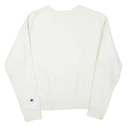CHAMPION REVERSE WEAVE Womens Sweatshirt White Crew Neck S