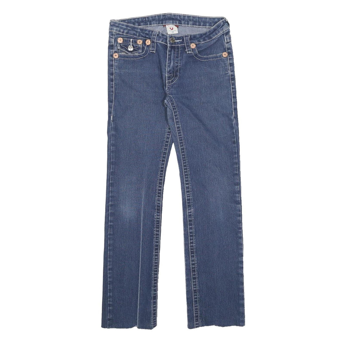 TRUE RELIGION Womens Jeans Blue Regular Straight Denim Medium W29 L28 Classic