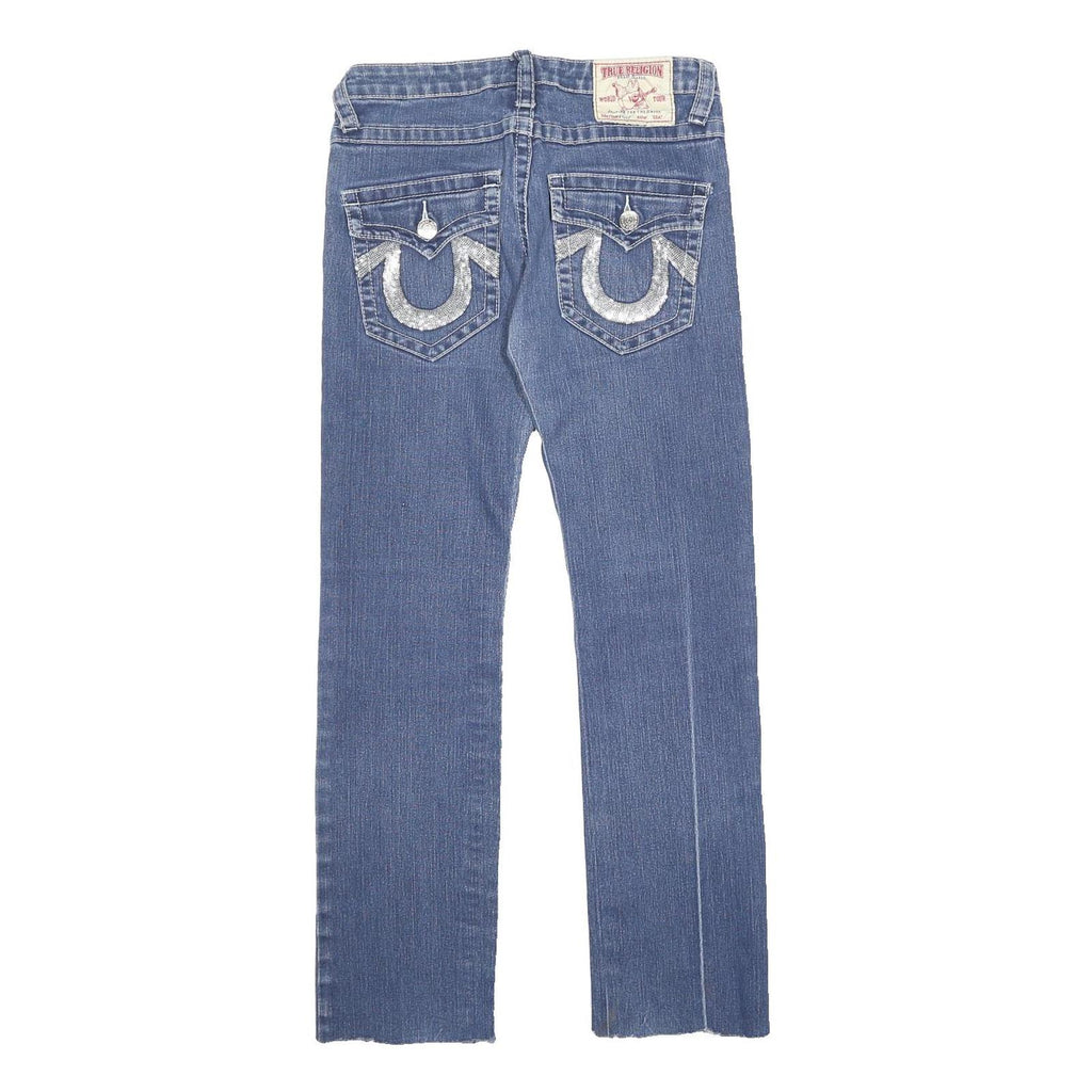 TRUE RELIGION Womens Jeans Blue Regular Straight Denim Medium W29 L28 Classic