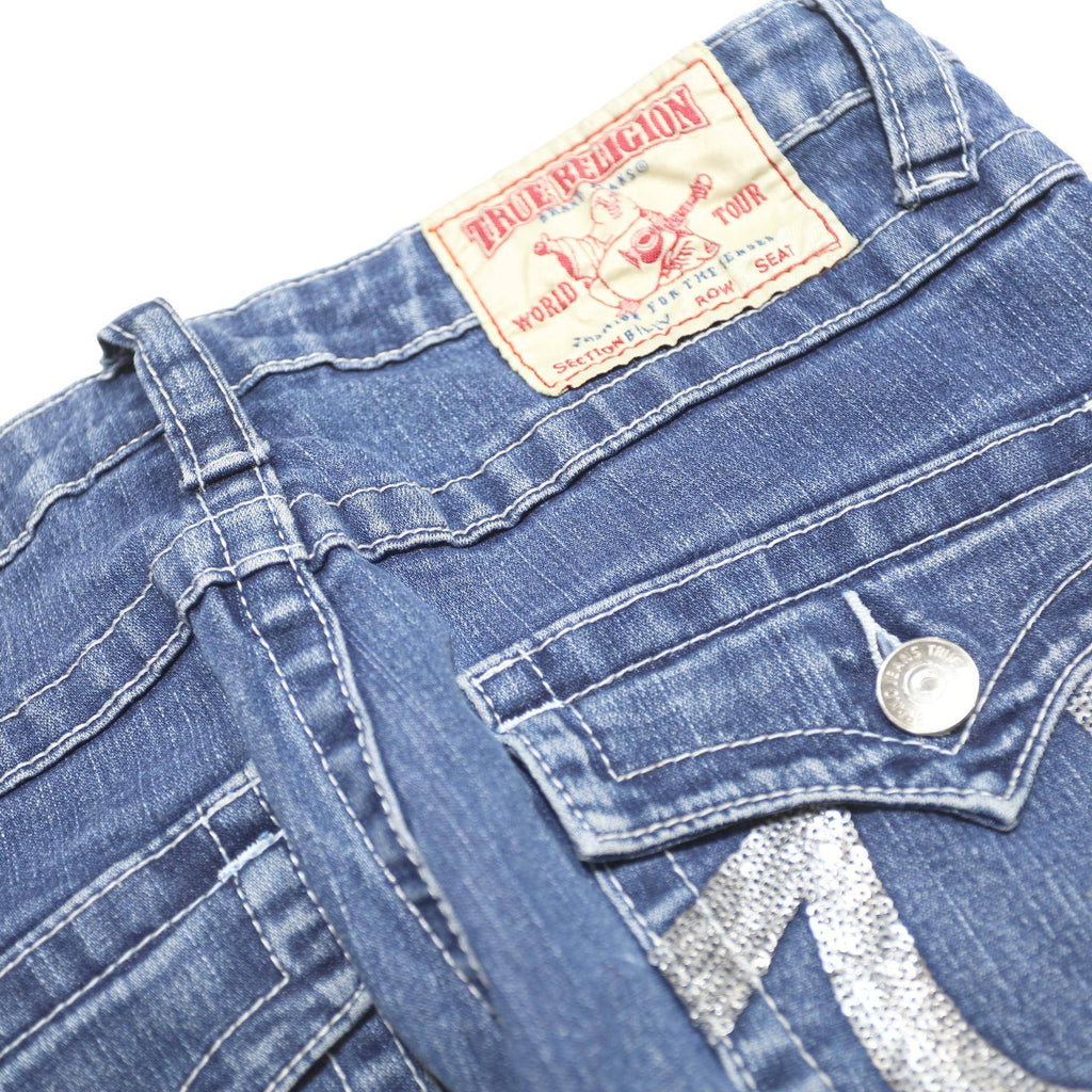 TRUE RELIGION Womens Jeans Blue Regular Straight Denim Medium W29 L28 Classic