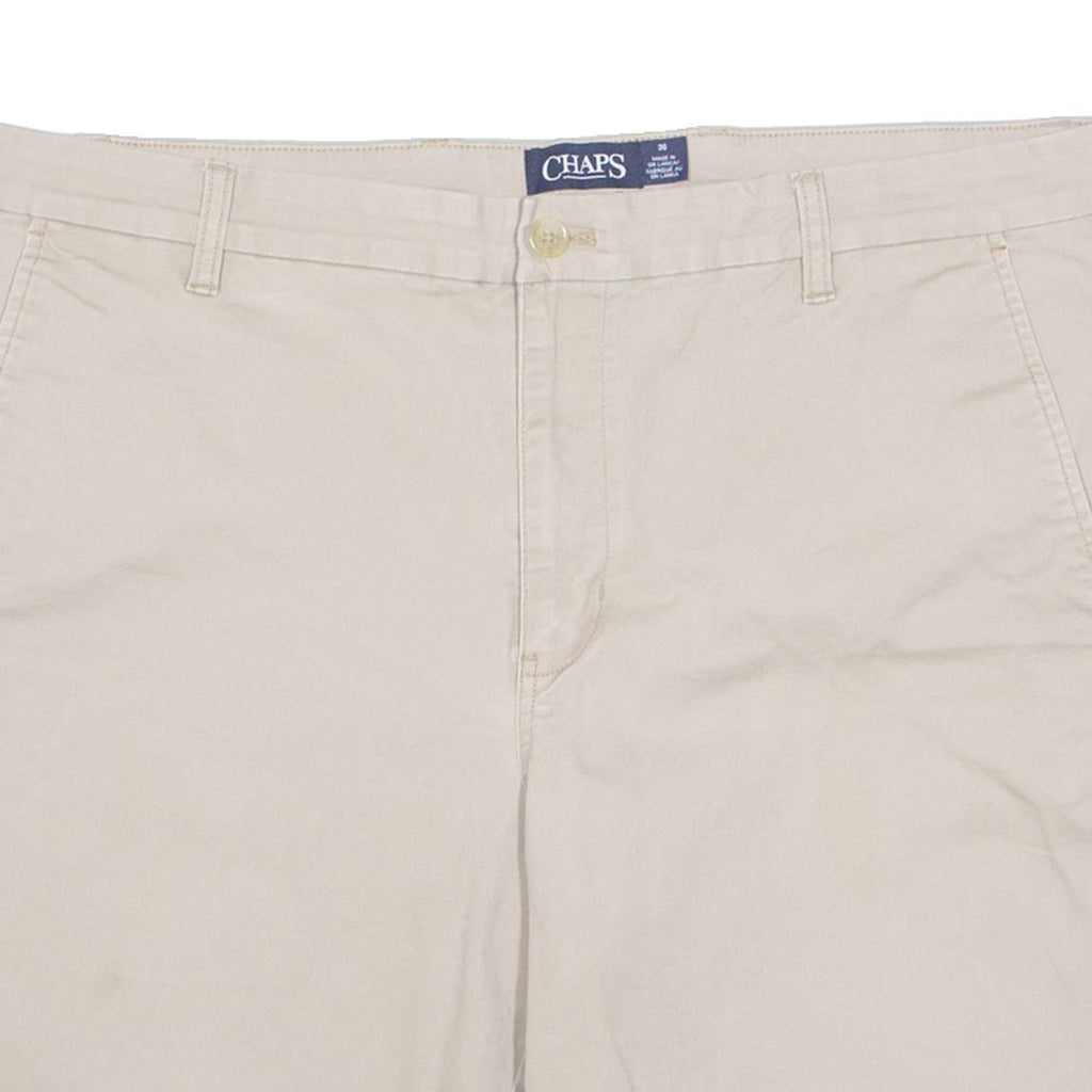 CHAPS Stretch Mens Chino Shorts Beige XL W38