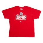 ADIDAS Clippers Mens T-Shirt Red USA XL