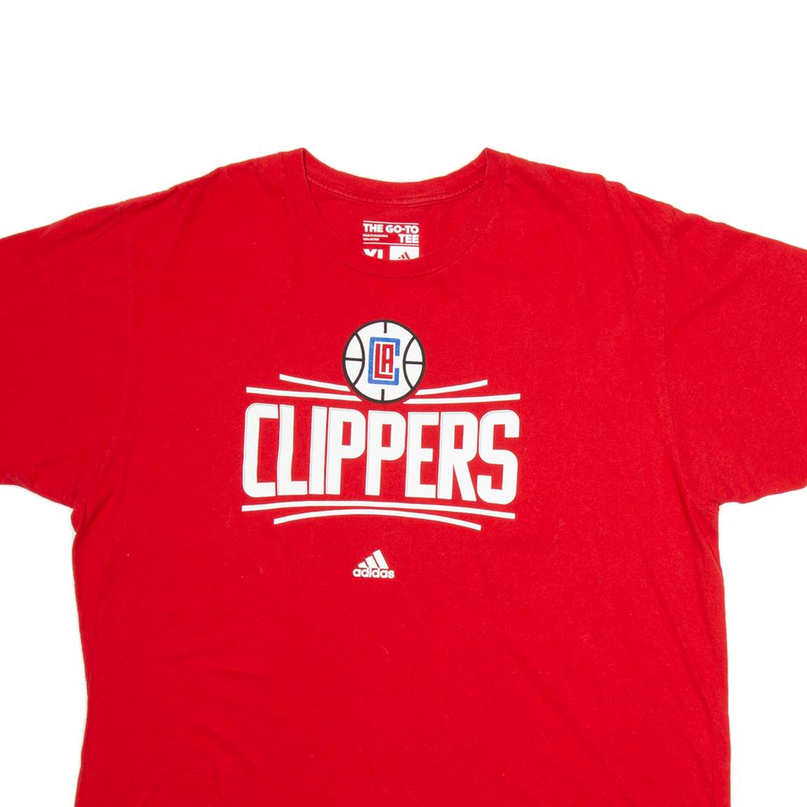 ADIDAS Clippers Mens T-Shirt Red USA XL