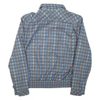 Womens Blazer Jacket Blue Geometric L