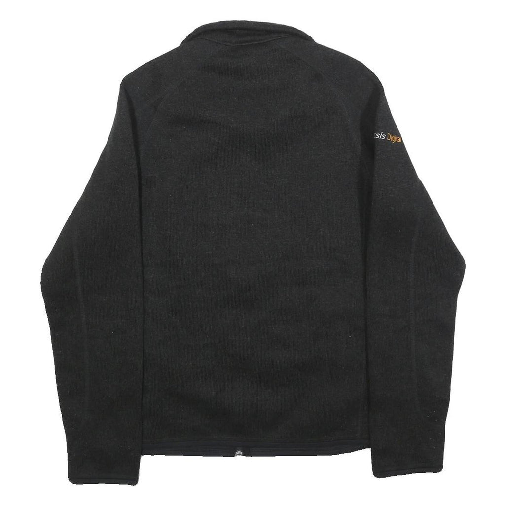 PATAGONIA Mens Black Fleece Jacket S Polyester Blend Zip Outdoor Casual