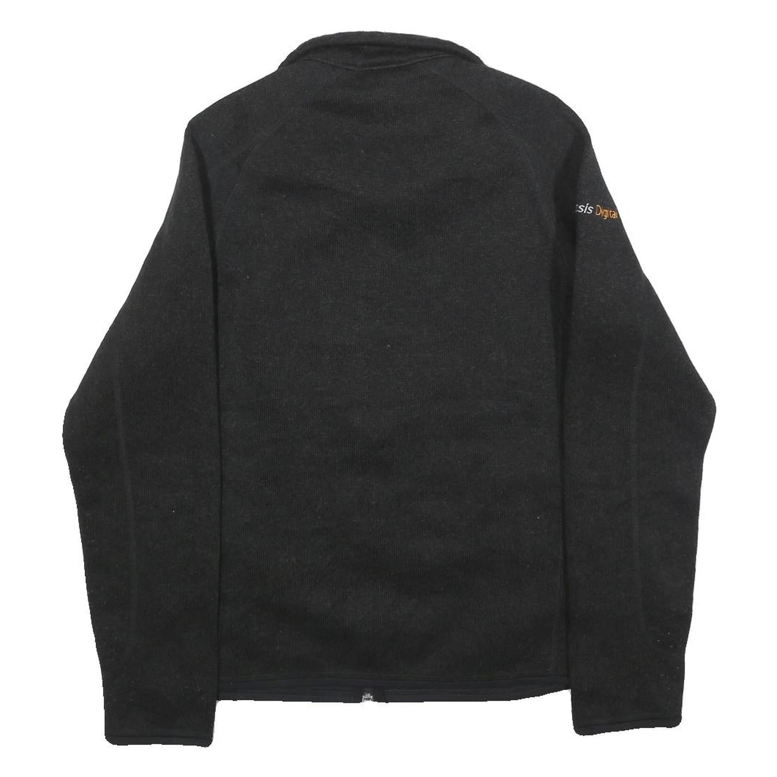 PATAGONIA Mens Black Fleece Jacket S Polyester Blend Zip Outdoor Casual