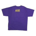 GILDAN Mens Purple & Yellow Cruise Ques Graphic T-Shirt XL Short Sleeve Crew