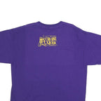 GILDAN Mens Purple & Yellow Cruise Ques Graphic T-Shirt XL Short Sleeve Crew