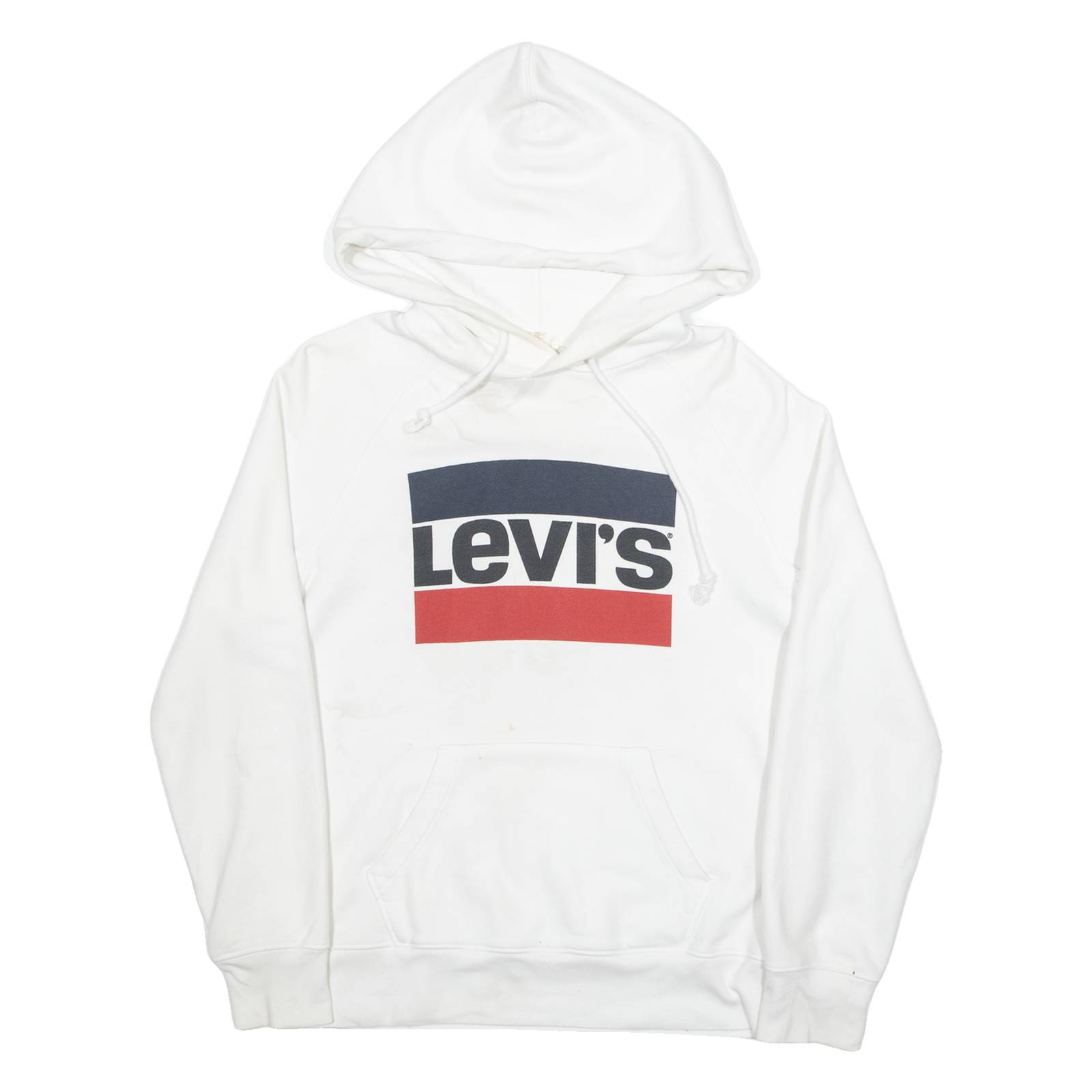 LEVI'S Mens White Hoodie XS