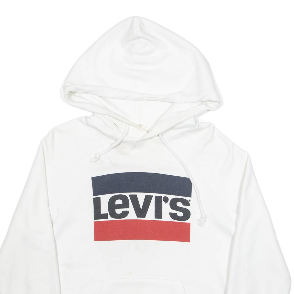 LEVI'S Mens White Hoodie XS