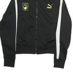 PUMA Mens Black & White Track Jacket M Polyester Zip Sports Casual Style