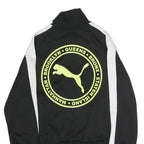 PUMA Mens Black & White Track Jacket M Polyester Zip Sports Casual Style