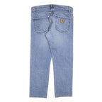 CARHARTT Mens Jeans Blue Regular Straight Denim Medium W33 L28 Casual Workwear