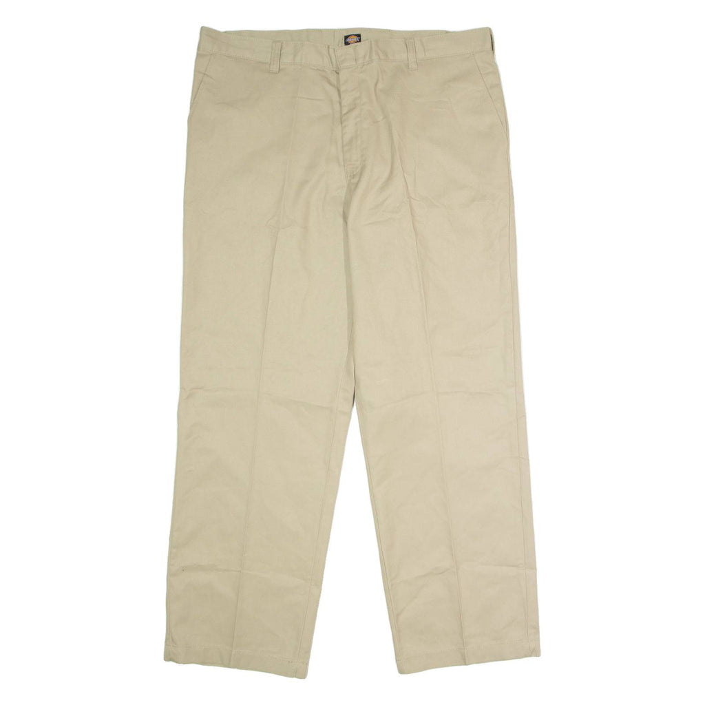 DICKIES Workwear Mens Trousers Beige Regular Straight W38 L30