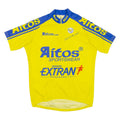 Cycling Mens Jersey Yellow 1/4 Zip L